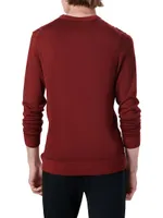 Diamond Cable V-Neck Sweater