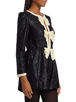 Camille Sequin Bow Playsuit