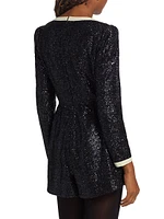 Camille Sequin Bow Playsuit