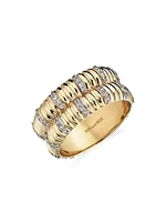 Connected Double-Movement 14K Yellow Gold & 0.52 TCW Diamond Ring