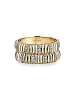 Connected Double-Movement 14K Yellow Gold & 0.52 TCW Diamond Ring