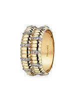 Connected Double-Movement 14K Yellow Gold & 0.52 TCW Diamond Ring