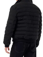 Quilted Wool Jacket with Shearling Lamb