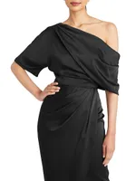 Rayna One-Shoulder Gown