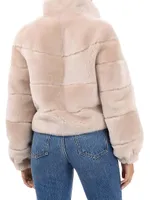 Cropped Shearling Lamb Jacket