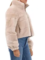 Cropped Shearling Lamb Jacket