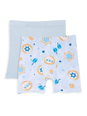 Little Boy's & 2-Pack Hanukkah Print Boxers