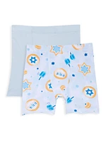 Little Boy's & 2-Pack Hanukkah Print Boxers