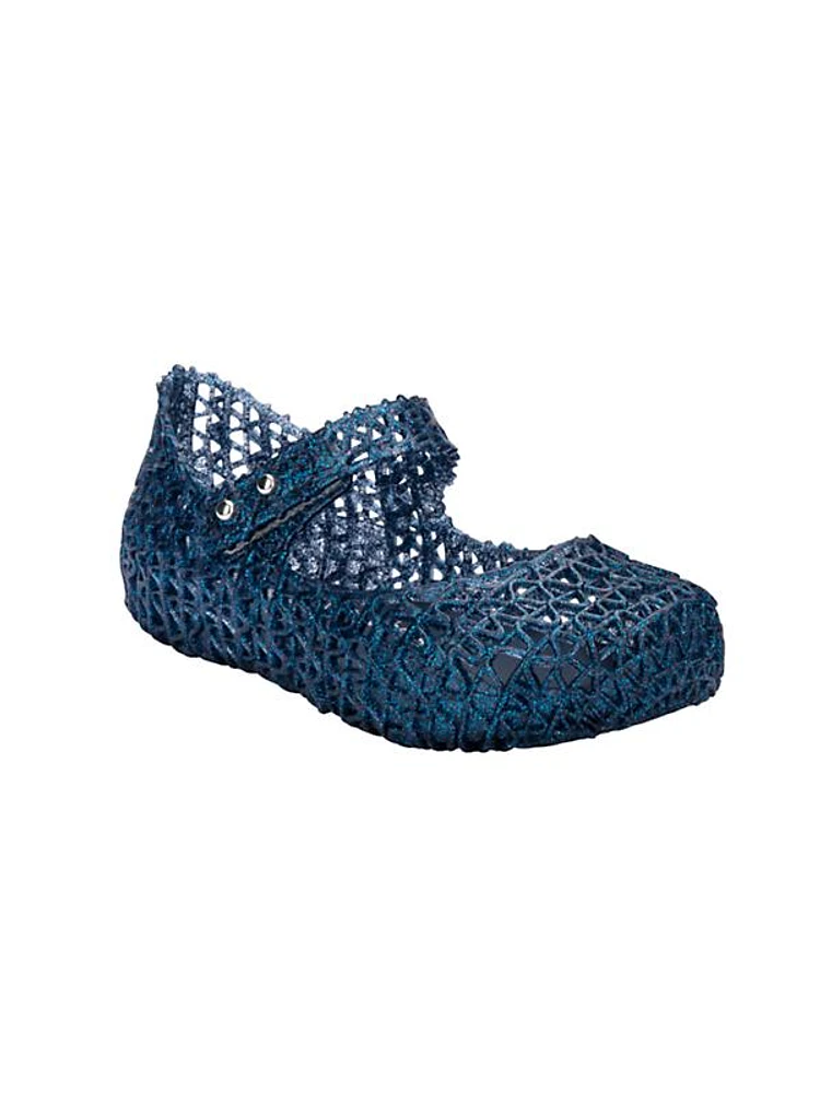 Little Girl's & Girl's Mini Melissa Campana Papel Flats