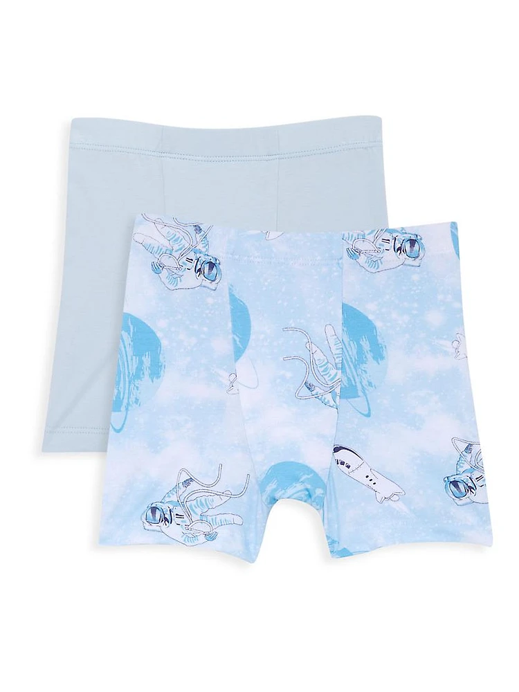 Little Boy's & 2-Pack Astronaut Print Boxers