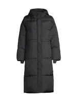 Keeley Long Hooded Puffer Coat