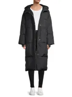 Keeley Long Hooded Puffer Coat