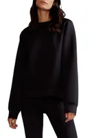 Bonded Stretch Pullover Sweatshirt