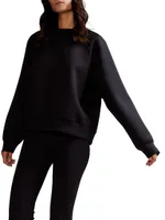 Bonded Stretch Pullover Sweatshirt