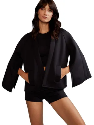 Bonded Open-Front Jacket