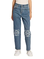 Anagram High-Rise Cropped Jeans