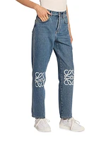 Anagram High-Rise Cropped Jeans