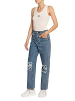 Anagram High-Rise Cropped Jeans