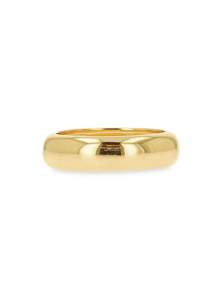 14K Yellow Gold Domed Ring