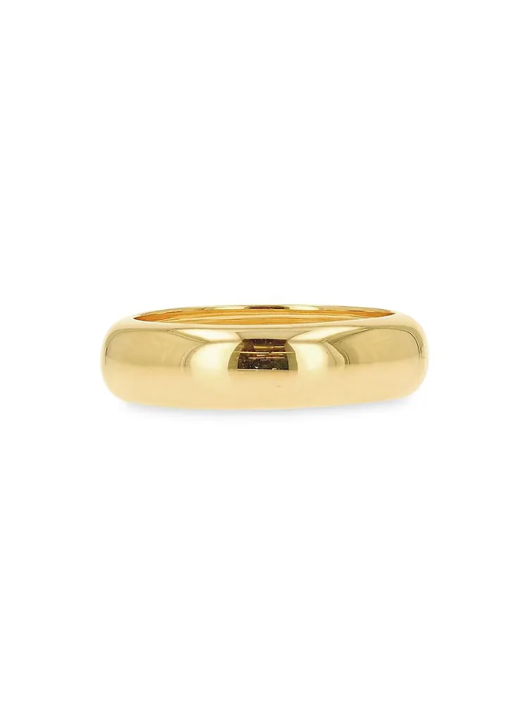 14K Yellow Gold Domed Ring