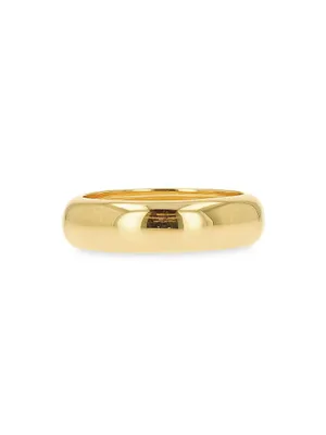 14K Yellow Gold Domed Ring