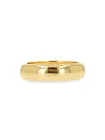 14K Yellow Gold Domed Ring