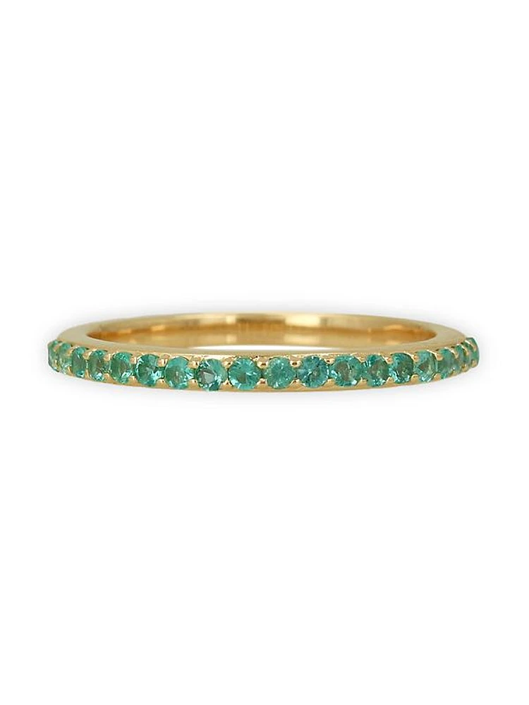 14K Yellow Gold & Emerald Ring