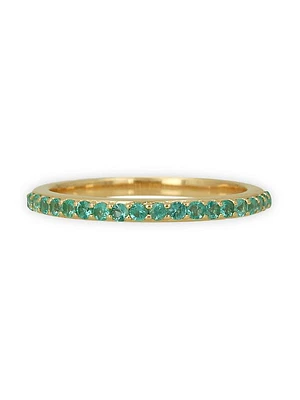 14K Yellow Gold & Emerald Ring