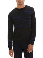 Coleman Flocked Wool Sweater