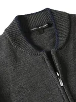 Coston Flocked Wool Cardigan