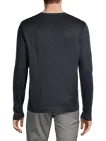 Egan Printed V-Neck Sweater