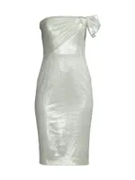 Divina Metallic Sheath Dress