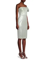 Divina Metallic Sheath Dress