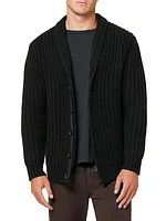 Wool Shawl Collar Cardigan