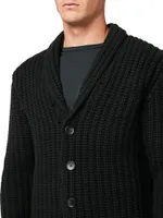 Wool Shawl Collar Cardigan