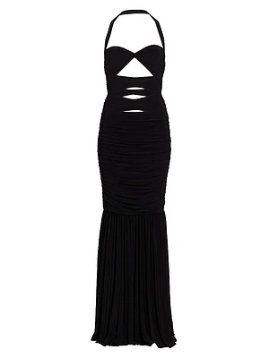 Peekaboo Mio Fishtail Gown