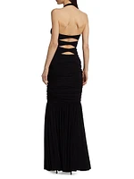 Peekaboo Mio Fishtail Gown