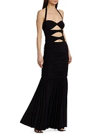 Peekaboo Mio Fishtail Gown