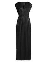 Athena Sheen Belted Gown