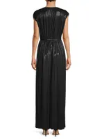 Athena Sheen Belted Gown