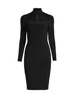 Turtleneck Cut-Out Body-Con Dress