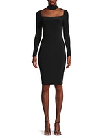 Turtleneck Cut-Out Body-Con Dress