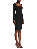 Turtleneck Cut-Out Body-Con Dress