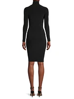 Turtleneck Cut-Out Body-Con Dress