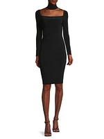 Turtleneck Cut-Out Body-Con Dress