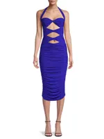 Mio Peekaboo Midi-Dress