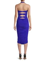 Mio Peekaboo Midi-Dress