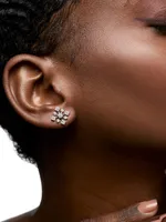 Snowflake 18K White Gold & 0.93 TCW Diamond Stud Earrings