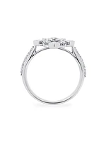 Snowflake 18K White Gold & 0.76 TCW Diamond Ring