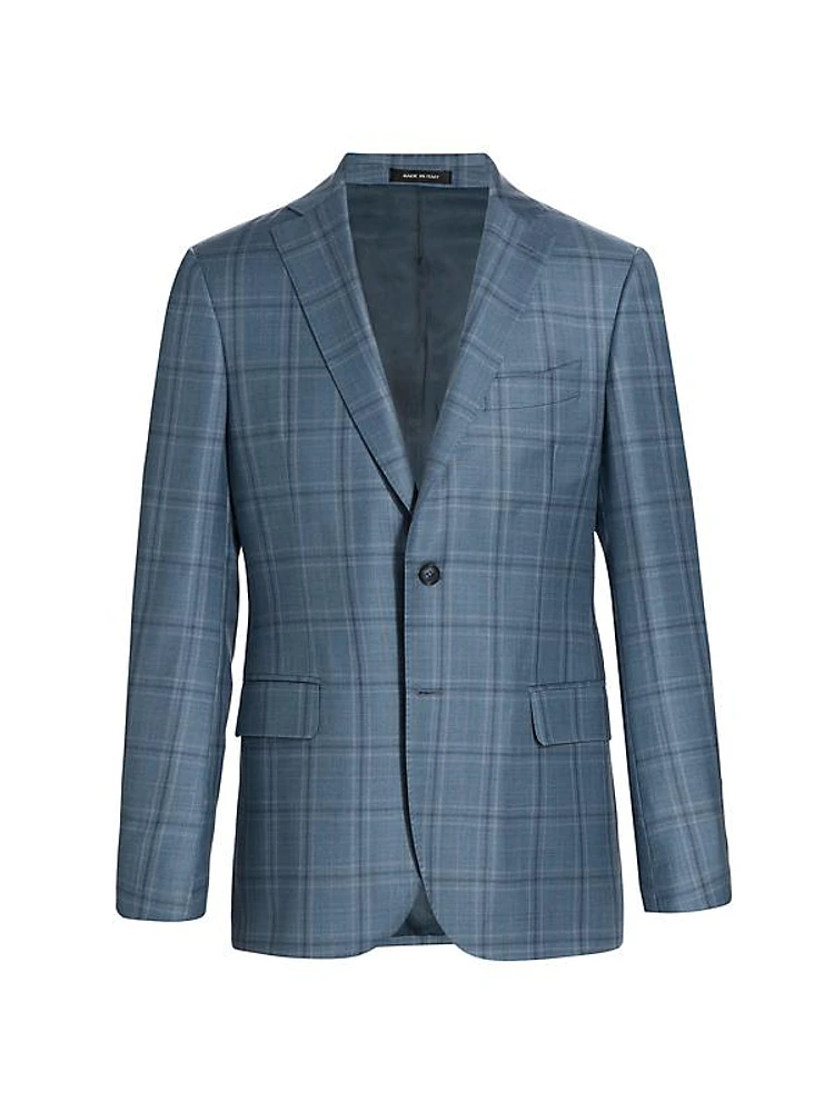 COLLECTION Tonal Plaid Wool Sportcoat